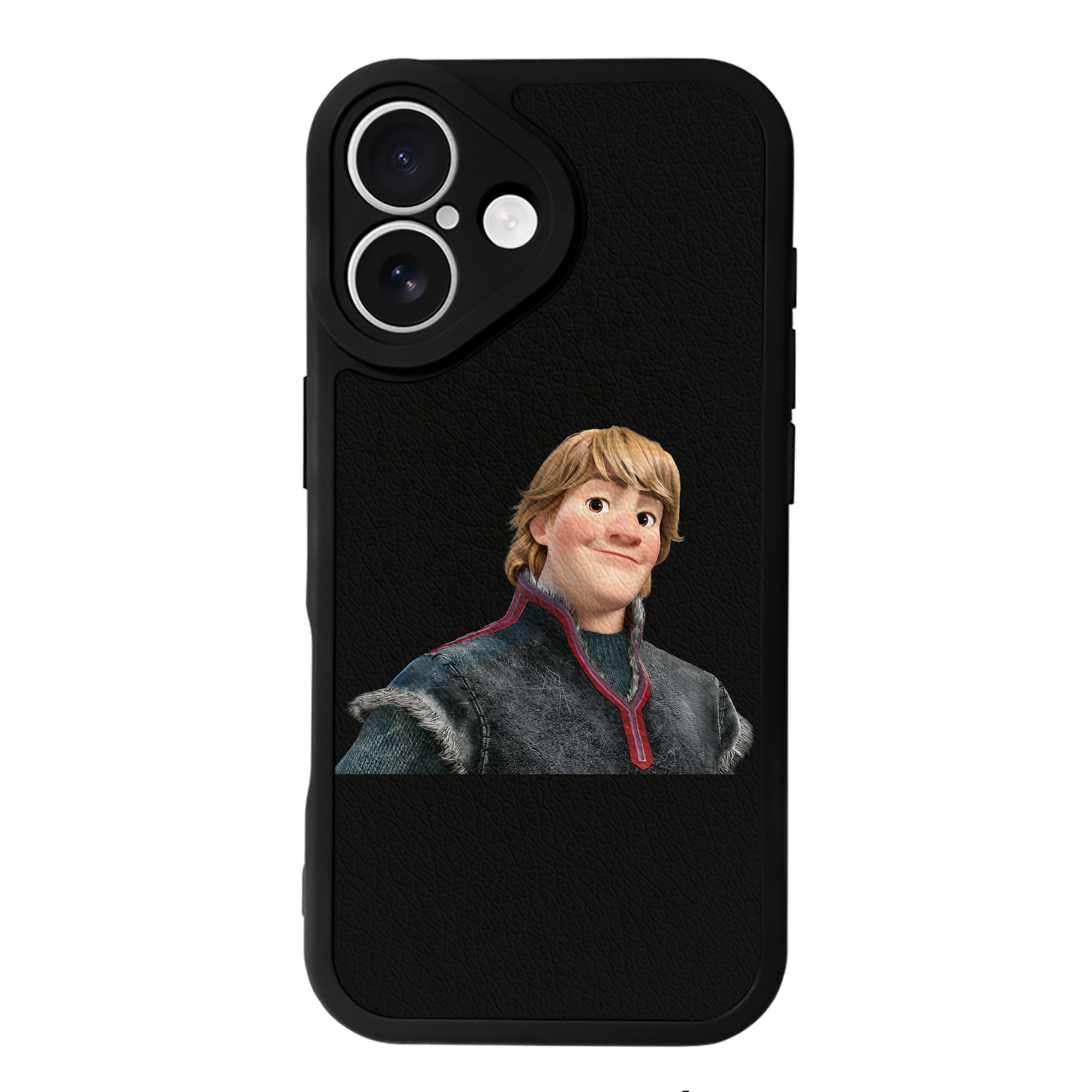 （画像用） アナと雪の女王 アンナ エルサ Frozen Anna Elsa 【iPhone 16シリーズ対応】シリコンスマホケース（レザー調） 材質：シリコン